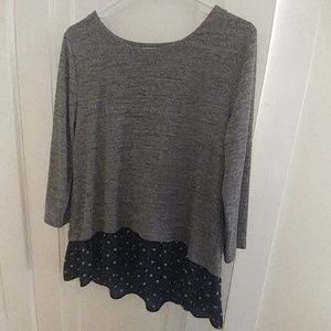 2/$15 Loft Mixed Material Sweater